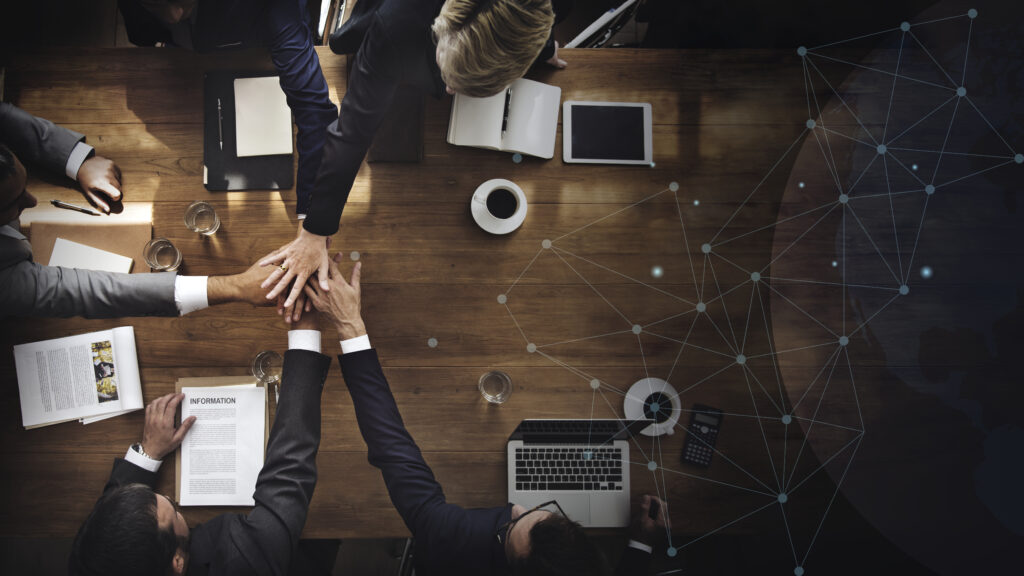 aerial-view-business-team